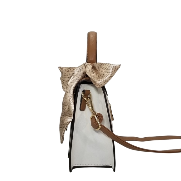 ALDO Womens Anniebrook Satchel in Neutral Colorblock Structured Handbag Purse - Picture 3 of 12